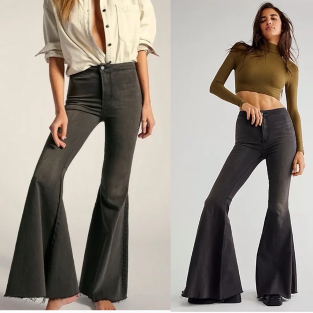 Nwt Free People We The Free Just Float On Flare Jeans Denim Sz 24